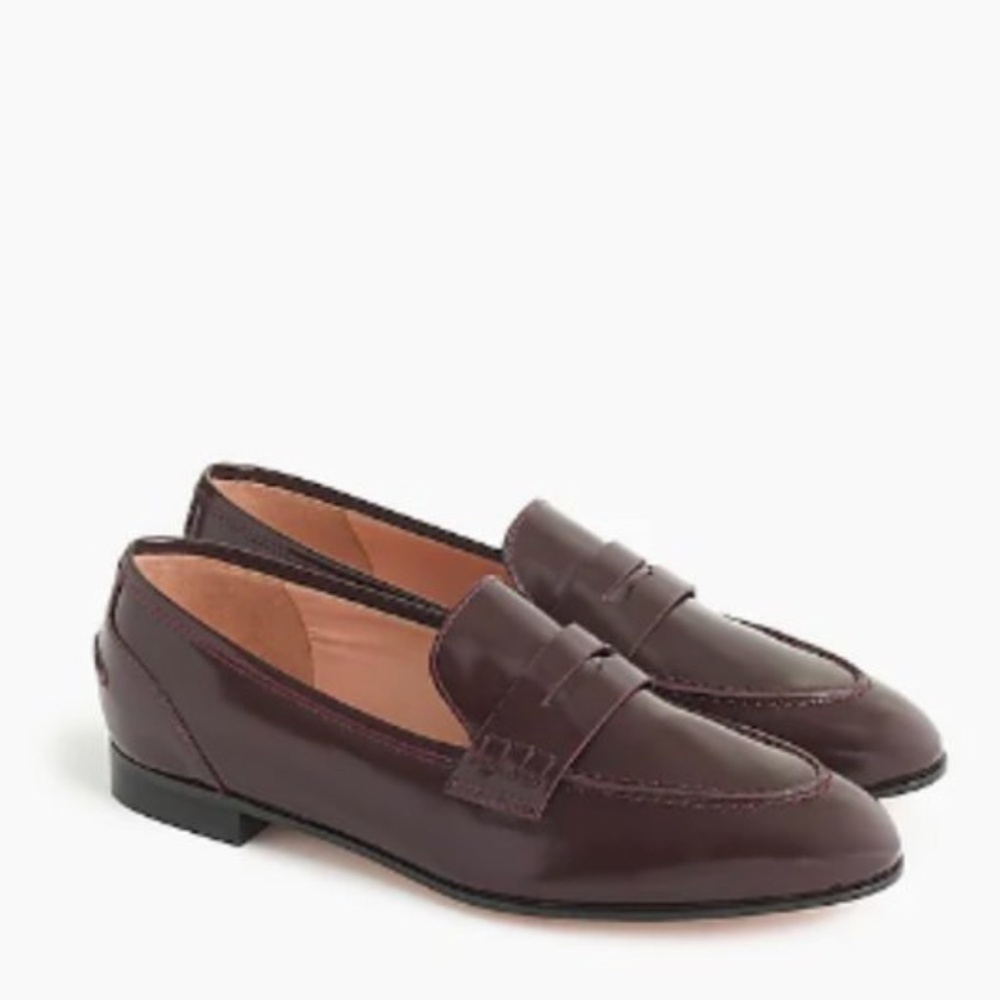J.Crew Beet Academy Penny Loafers Size 6.5 NEW